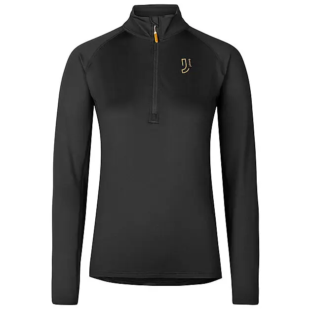 JOHAUG Elemental Half Zip superundertøy overdel dame CBLCK/Black Dame | Intersport.no