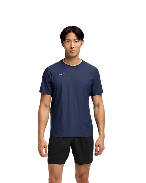 HOKA M AIROLITE SHORT SLEEVE 2.0 MIDNIGHT BLUE Herre | Sport1.no