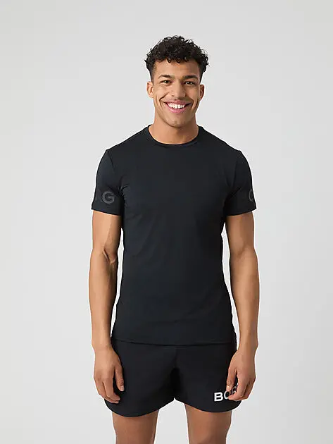 BJØRN BORG BORG T-SHIRT BK011/BLACK BEAUTY Herre