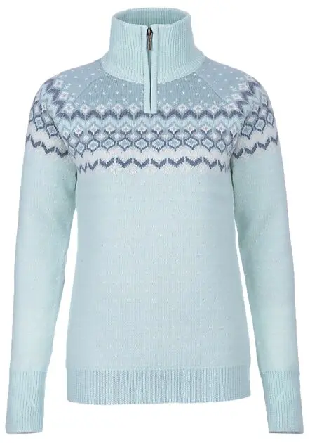 JOTUNHEIM Fondsbu Strikkegenser dame Bleached Aqua Dame