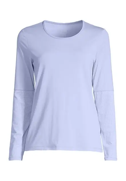 CASALL Essential Mesh Detail Long Sleeve treningsgenser dame Breeze Blue Dame