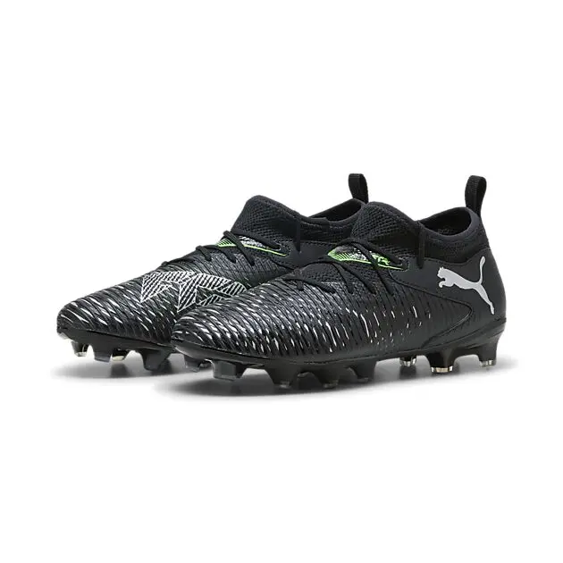 PUMA FUTURE 8 MATCH FG/AG Jr PUMA Black-PUMA Silver-Fluo Green Junior | Sport1.no