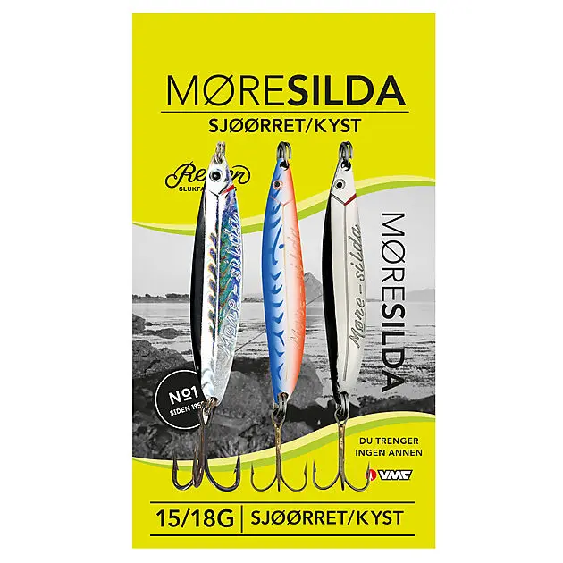 REMEN Møresilda 15/18g Sjøørret/Kyst 3pk Alle