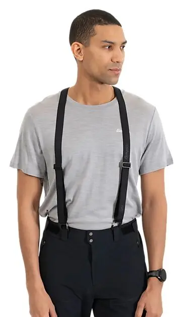 BERGANS OF NORWAY Beltloop Suspenders Black Unisex