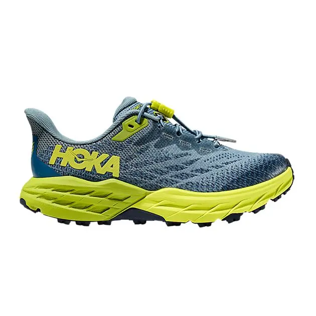 HOKA SPEEDGOAT 5 JUNIOR STONE BLUE / DARK CITRON Junior | Sport1.no