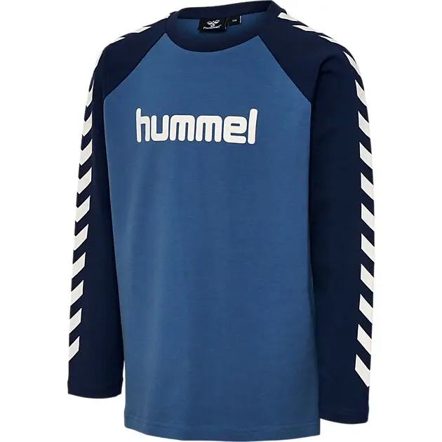 HUMMEL hmlBOYS T-SHIRT L/S genser junior BERING SEA Barn