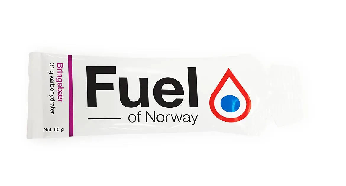 FUEL OF NORWAY Energigel Bringebær ESKE a 20 stk Lilla Alle