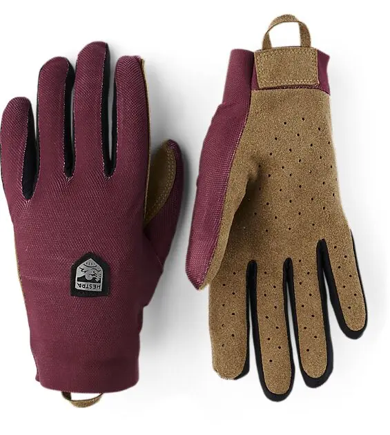 HESTRA Ventair Long - 5 finger Mörkröd Unisex