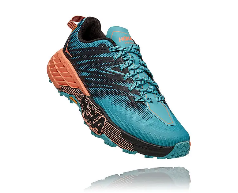 HOKA SPEEDGOAT 4 LØPESKO TERRENG DAME ACNT/AQUARELLE / CANTALOUPE Dame | Sport1.no