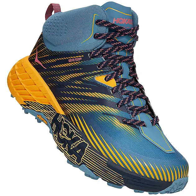 HOKA SPEEDGOAT MID 2 GTX HIKINGSKO DAME PBSF/PROVINCIAL BLUE / SAFFRON Dame