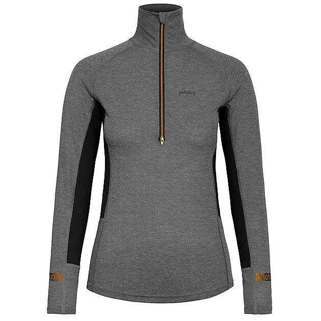 JOHAUG Aerial Woolmix Half Zip 2.0 Black Dame | Sport1.no