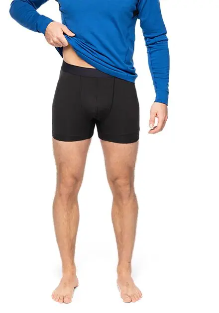 BERGANS OF NORWAY Inner:Light Boxer Men Black Herre