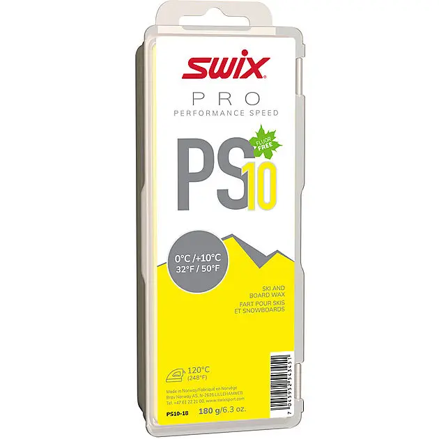 SWIX PS10 Yellow, 0°C/+10°C, 180g Alle