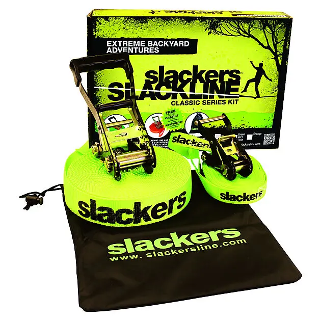 SLACKERS Slackline Classic Set 15m Assorted Colors Alle