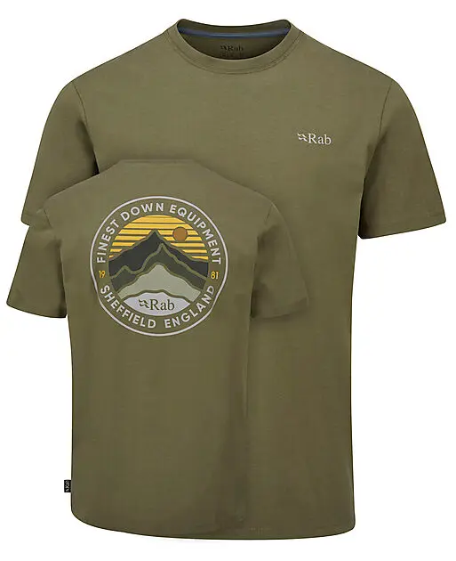 RAB Basecamp 3 Peaks Tee Light Khaki Dame