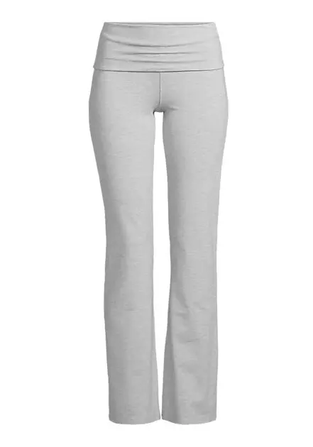 CASALL Sublime Folded Flare Pants Grey Melange Dame