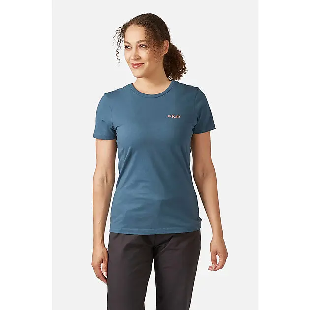 RAB Stance Cinder Tee Wmns Orion Blue Dame | Sport1.no