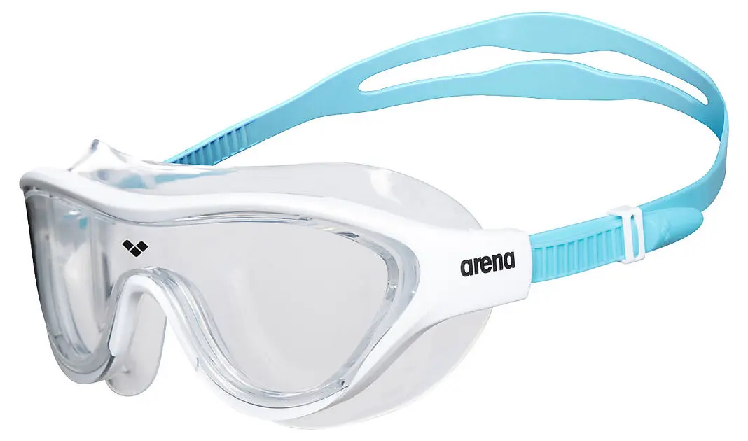 ARENA THE ONE MASK JR CLEAR-WHITE-LIGHTBLUE Junior