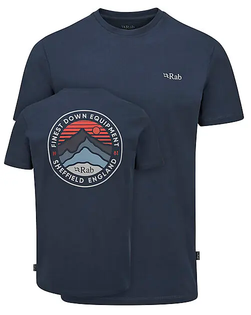 RAB Basecamp 3 Peaks Tee Tempest Blue Dame