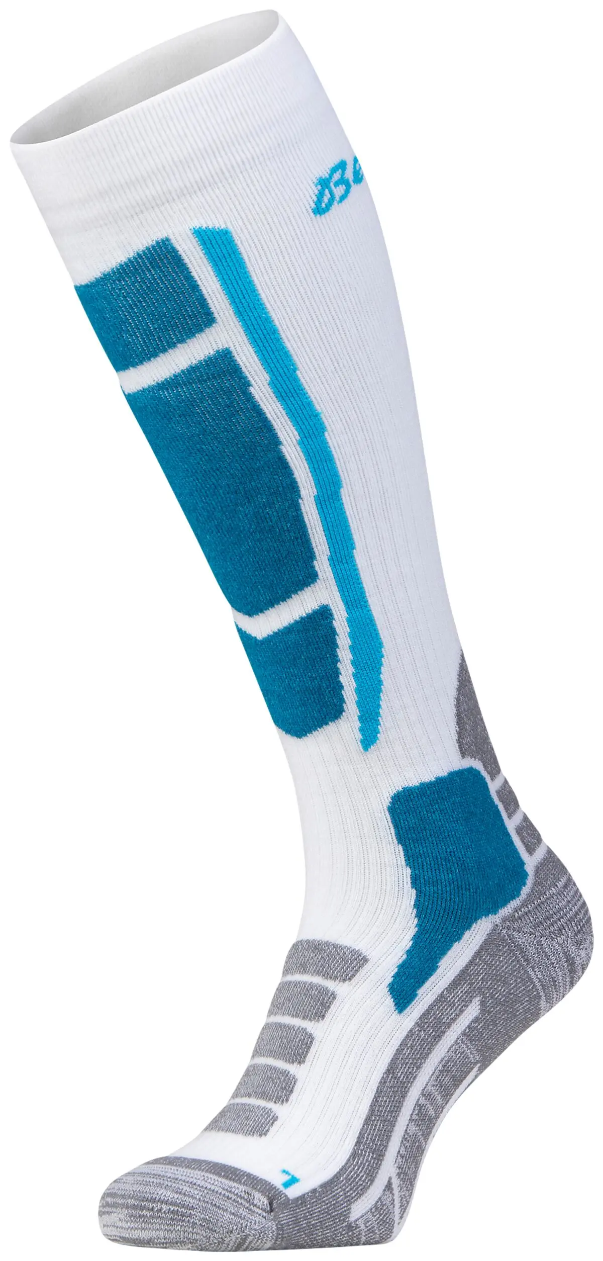 BERGANS OF NORWAY AllMountain Ski Merino Sock Arctic White/Aqua Lagoon Alle