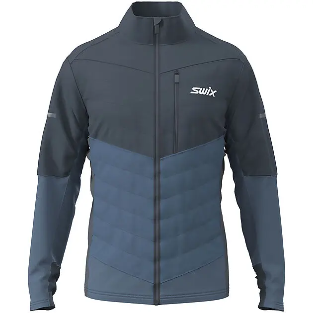 SWIX Dynamic Hybrid Insulated Jacket M Lake Blue/Dark Navy Herre