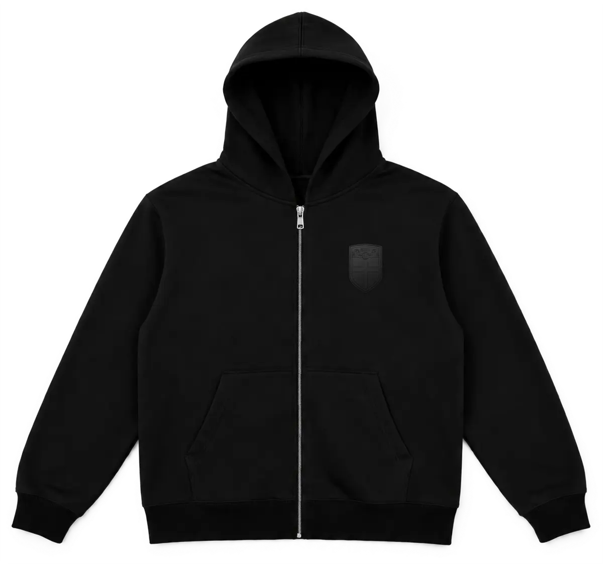 Black Fullzip Hoodie