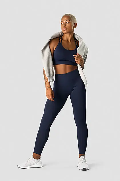ICANIWILL Define Seamless V-shape Tights Navy Dame | Sport1.no