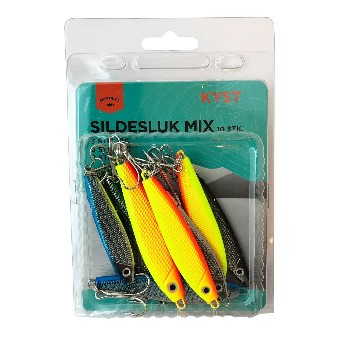 SILDESLUK MIX 10PCS KYST