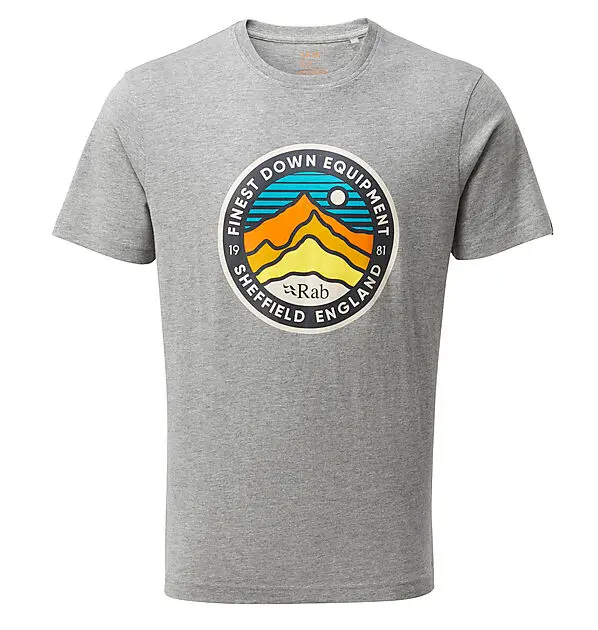 RAB Stance 3 Peaks t-skjorte herre Grey Marl Herre