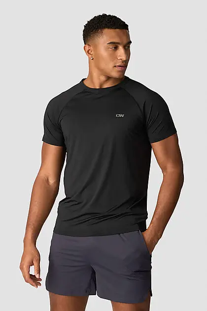 ICANIWILL Workout Melange T-shirt Men Black Herre | Intersport.no