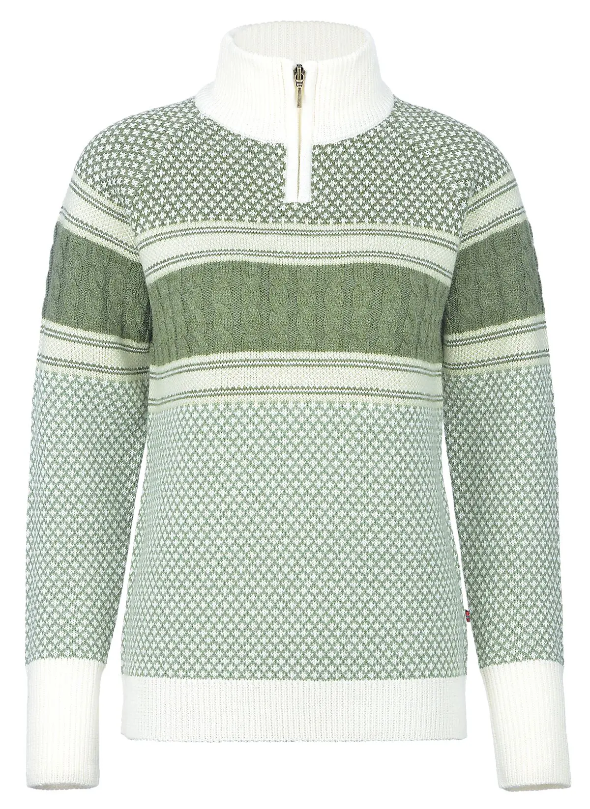 JOTUNHEIM Ringsbreen Ullgenser Dame Hedge Green Dame