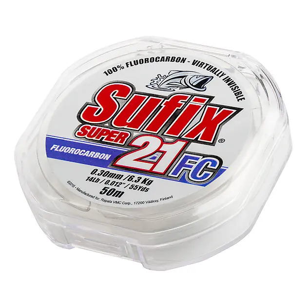 SUFIX SUPER 21 FLUOROCARBON 20M 0,50MM KLAR Alle | Sport1.no