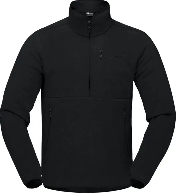 NORRØNA femund warm2 Zip Neck Caviar Black Unisex