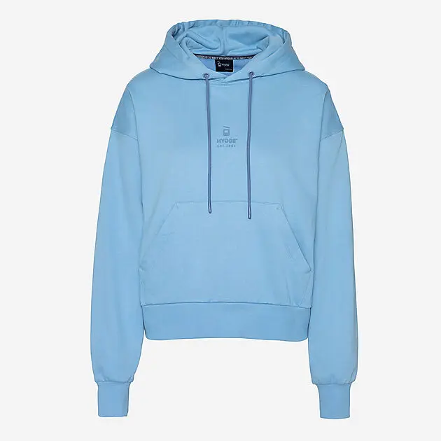 HOUSE OF HYGGE Women's Organic Cotton Hoodie 80/Sky Blue Dame