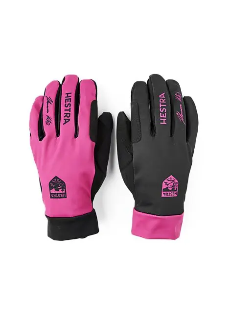 HESTRA Klaebo Pro Model - 5 finger Black/Orchid Unisex