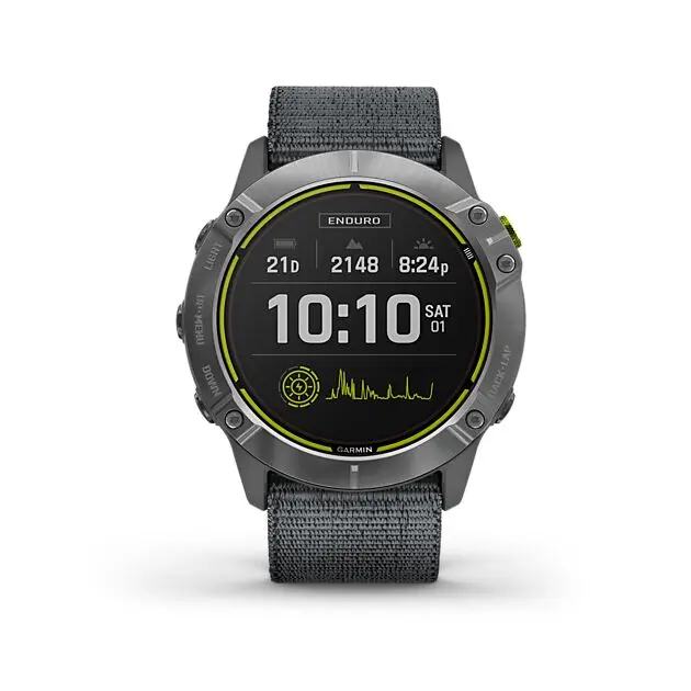 GARMIN Enduro, Silver w/Gray Body, Slate Gray Band Silver/Gray Alle