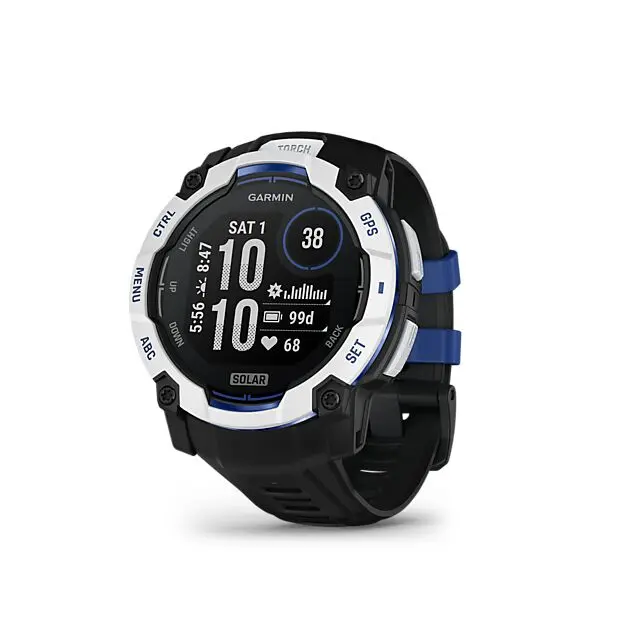 GARMIN Instinct 3 - 50mm,Solar Whitestone with Black Band Alle