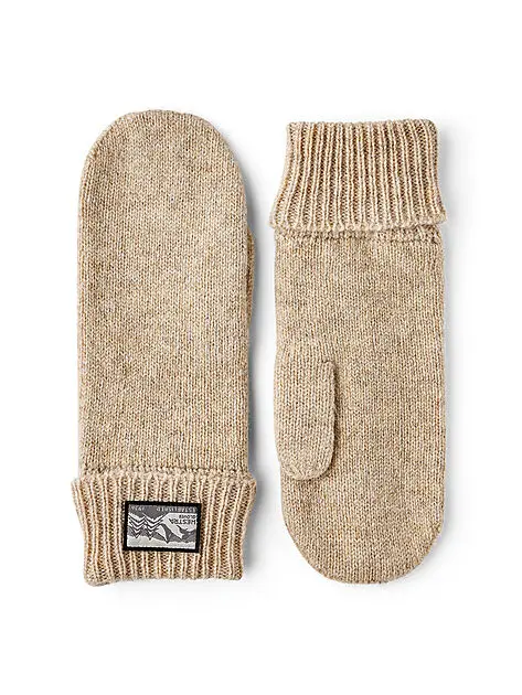 HESTRA Raggwool Mitt Beige Unisex