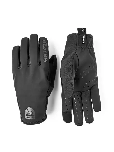 HESTRA Runners - 5 finger Black/Black Unisex