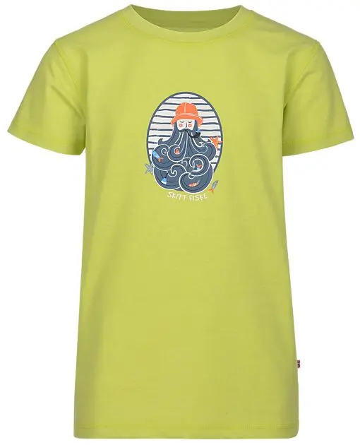 JOTUNHEIM Varde T-shirt m print jr Fiske/Tender Shoot Junior