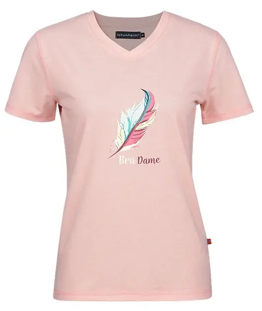 JOTUNHEIM Varde T-skjorte med print dame Bra/Coral Cloud Dame | Sport1.no