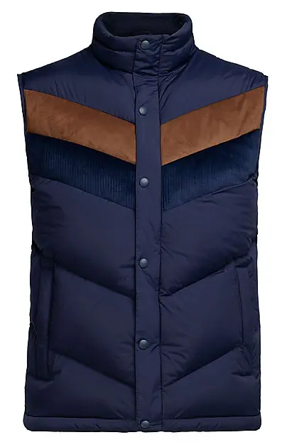 WOOLLAND Jølster dunvest herre Dark Blue Herre