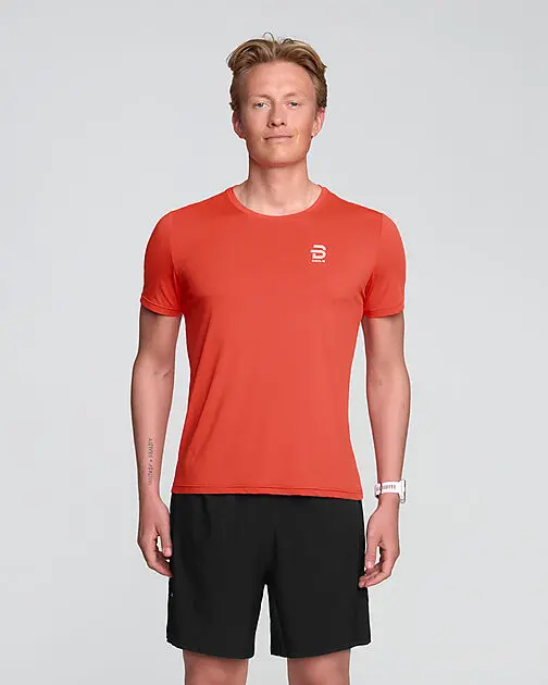 DÆHLIE T-Shirt Tempo Lava Red Herre