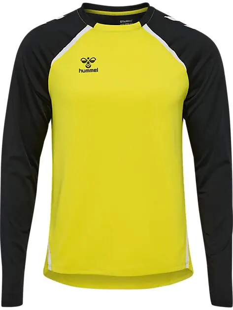HUMMEL hmlLEAD 2.0 CREW SWEAT BLAZING YELLOW/BLACK Unisex | Sport1.no