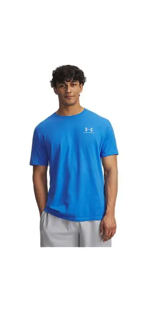 UNDER ARMOUR UA SPORTSTYLE LC SS Blue Atlantis Herre