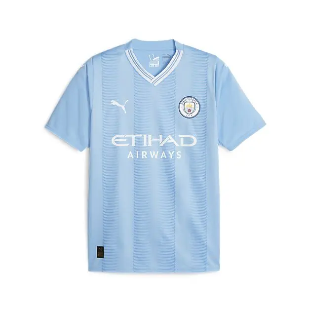 PUMA Manchester City Hjemmedrakt 23/24 Replica Team Light Blue-PUMA White Unisex