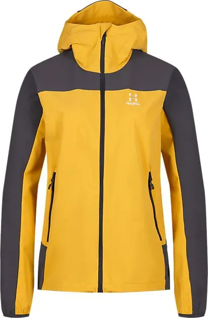 HAGLÖFS Morän Hood Women Pumpkin Yellow/Magnetite Dame