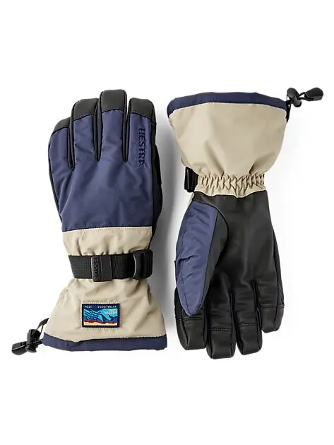 HESTRA Gauntlet Sr. - 5 finger Dark navy/Beige Unisex