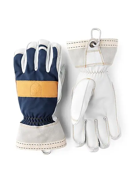 HESTRA Army Leather Tundra - 5 finger Navy Unisex | Intersport.no