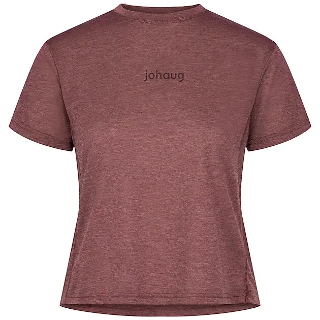 JOHAUG Aerial Woolmix Tee 2.0 Brownish Red Dame